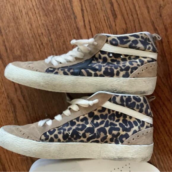 Golden Goose Mid Stars Animal Neutral Tone Print Size 36 - Picture 11 of 13